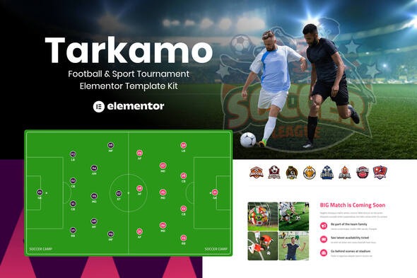 Tarkamo  – Football & Sport Tournament Elementor Template Kit