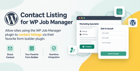 WP Job Manager Contact Listing